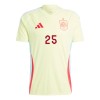 Camiseta de fútbol España Dani Vivian 25 2ª equipación Euro 2024